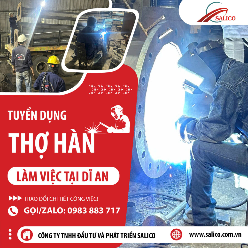 Salico tuyển dụng thợ hàn tháng 11 năm 2025